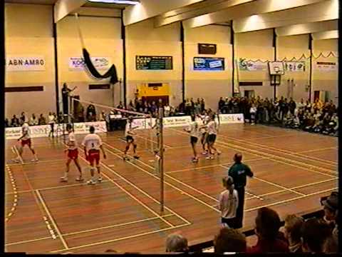 Lycurgus - Sudosa Assen. Volleybal wedstrijd eind jaren '90