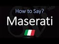 How to Pronounce Maserati? (CORRECTLY) Italian Car Pronunciation