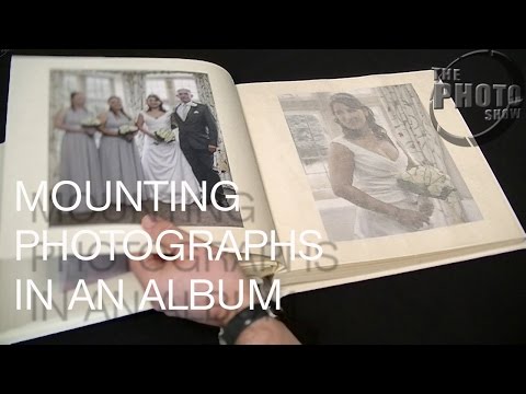 Mounting photos in an album
