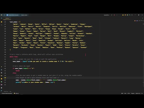 %f0%9f%90%8d Random Name Generator Project Using Python Python Coding Project Tutorial