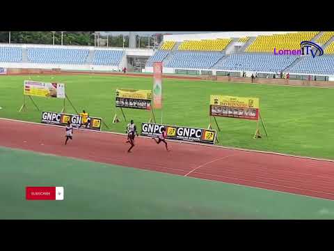 U15 girls 100m. Heat 1. Ghana fastest human final. Cape Coast 2023.