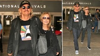 Legendary Rocker Joe Walsh And His Lovely Wife Marjorie Look So In Love At LAX