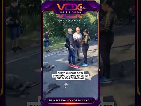 ACIDENTE 🚨 BATIDA ENVOLVE 4 VEÍCULOS NA BR-381 EM IPATINGA! #Ipatinga #Trânsito #VOX97fm