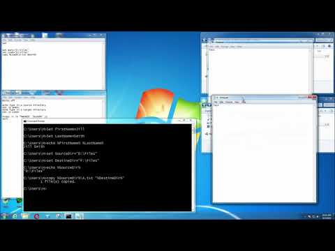 Batch Programming Inputs And The Set Command