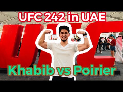 UFC 242 Khabib vs Poirier official weigh in live in UAE