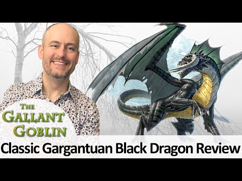 Gargantuan Black Dragon Limited Edition Review - D&D Icons Prepainted Mini - Wizards of the Coast