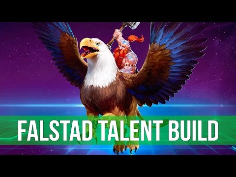 Heroes of the Storm: "A MOVE" Falstad Talent Build Guide! (Gameplay)