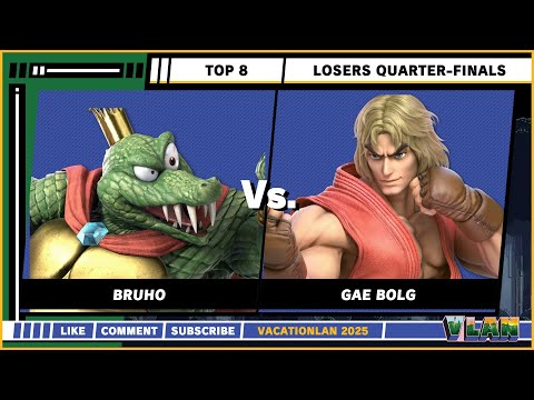 VacationLAN 2025 - Top 8 - Losers Quarters - Bruho (King K Rool) VS Gae Bolg (Ken) - SSBU