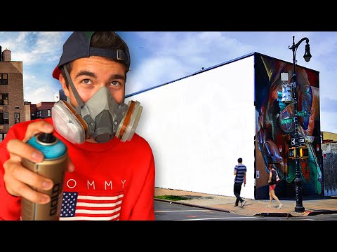 mural painting in new york city by vexx