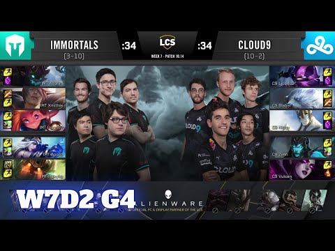 Immortals vs Cloud 9 | Week 7 Day 2 S10 LCS Summer 2020 | IMT vs C9 W7D2