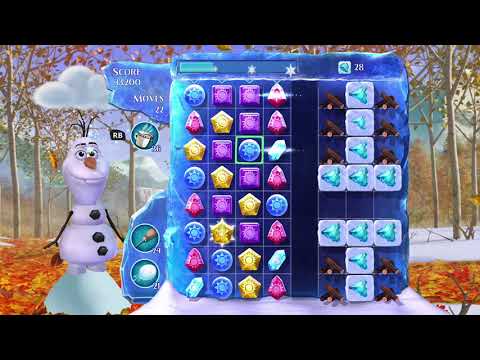 Frozen Free Fall: Snowball Fight, Summer Level 66, Walkthrough, No Power Ups, Excellent