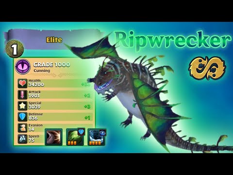 RIPWRECKER — NEW ELITE ARENA 1 BRAWLER DRAGON - Grade 1000 Showcase | Dragons: Rise of Berk