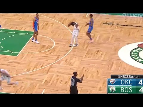 Jaylen Brown's reaction to that double dribble 😄