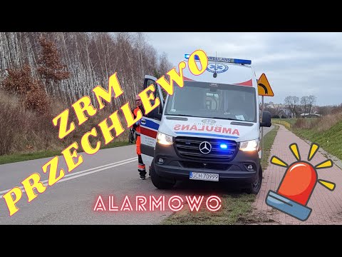 [ALARMOWO] ZRM "P" Przechlewo alarmowo z pacjentem do szpitala 🚑🚨