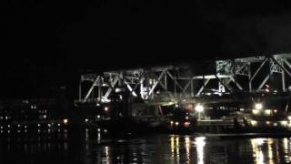 preview picture of video 'Time Lapse Memorial Bridge Float Out'