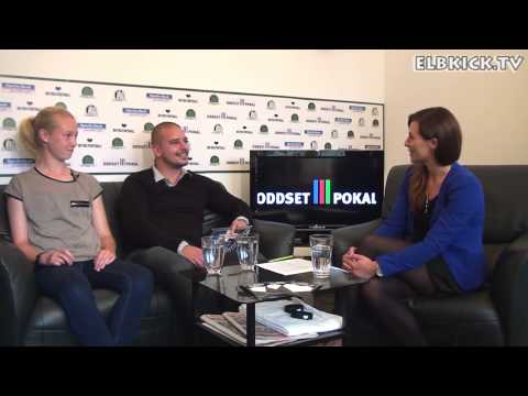 Talk mit Jasko Mahmutovic (Trainer HSV, U17 B-Juniorinnen) und Sylvana Kempka (HSV, U17)