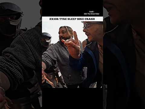 Zx10r 😱 Tyre Sleep Bike Crash🤯 | #shorts #viral #bikelover #motovlog #youtubeshorts