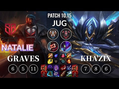 SB Natalie Graves vs Kha'Zix Jungle - KR Patch 10.15