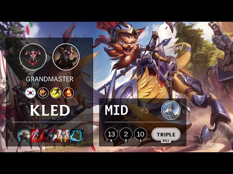 Kled Mid vs Galio - KR Grandmaster Patch 10.20