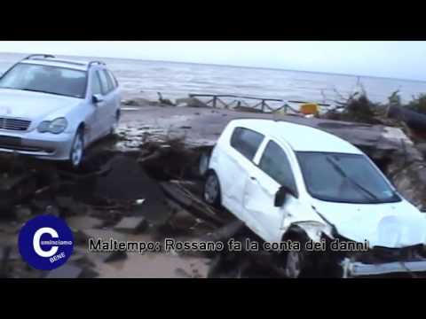Nubifragio: Rossano fa la conta dei danni