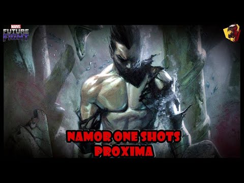 Marvel Future Fight - Proxima Gets One shot By Namor