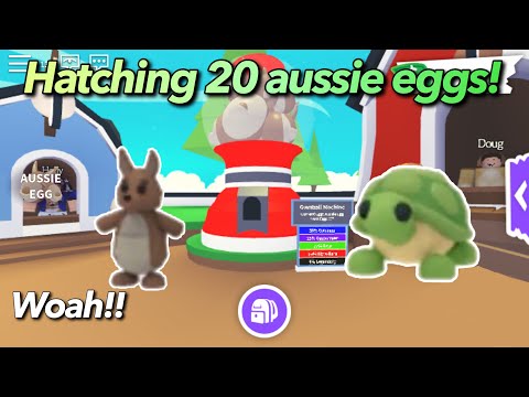 Hatching 20 Aussie Eggs! I Got Legendary Pet Kangaroo!/Roblox Adopt Me
