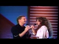 "That's how you know when loves right" Nicolette Larson & Steve Wariner
