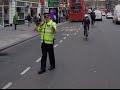 Police pull over cyclist who went through red light