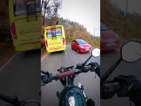 Bus Driver Saves Biker From Head-On Crash😳