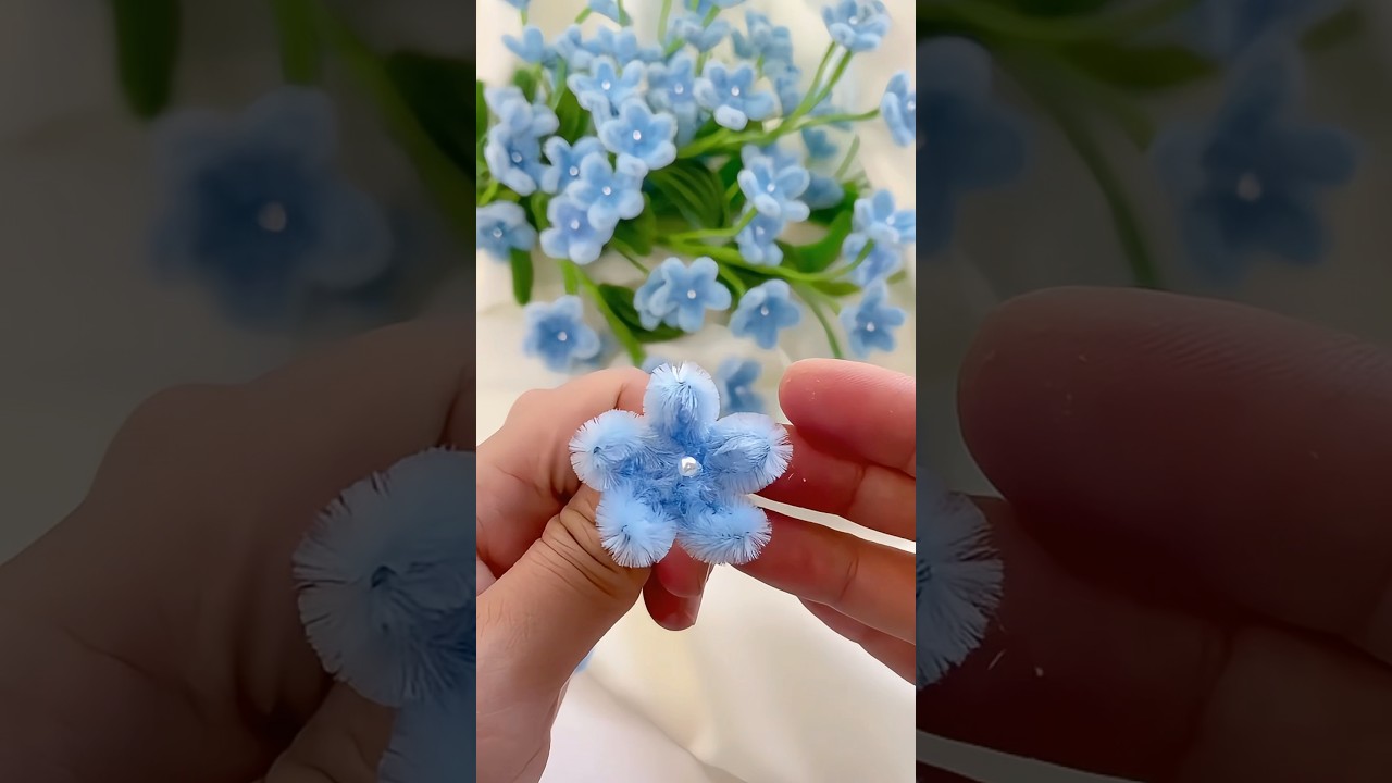 Handmade diy pipe cleaner flowers #handmade #diy #gift #diyflower #diycrafts #flowercraft #flowers