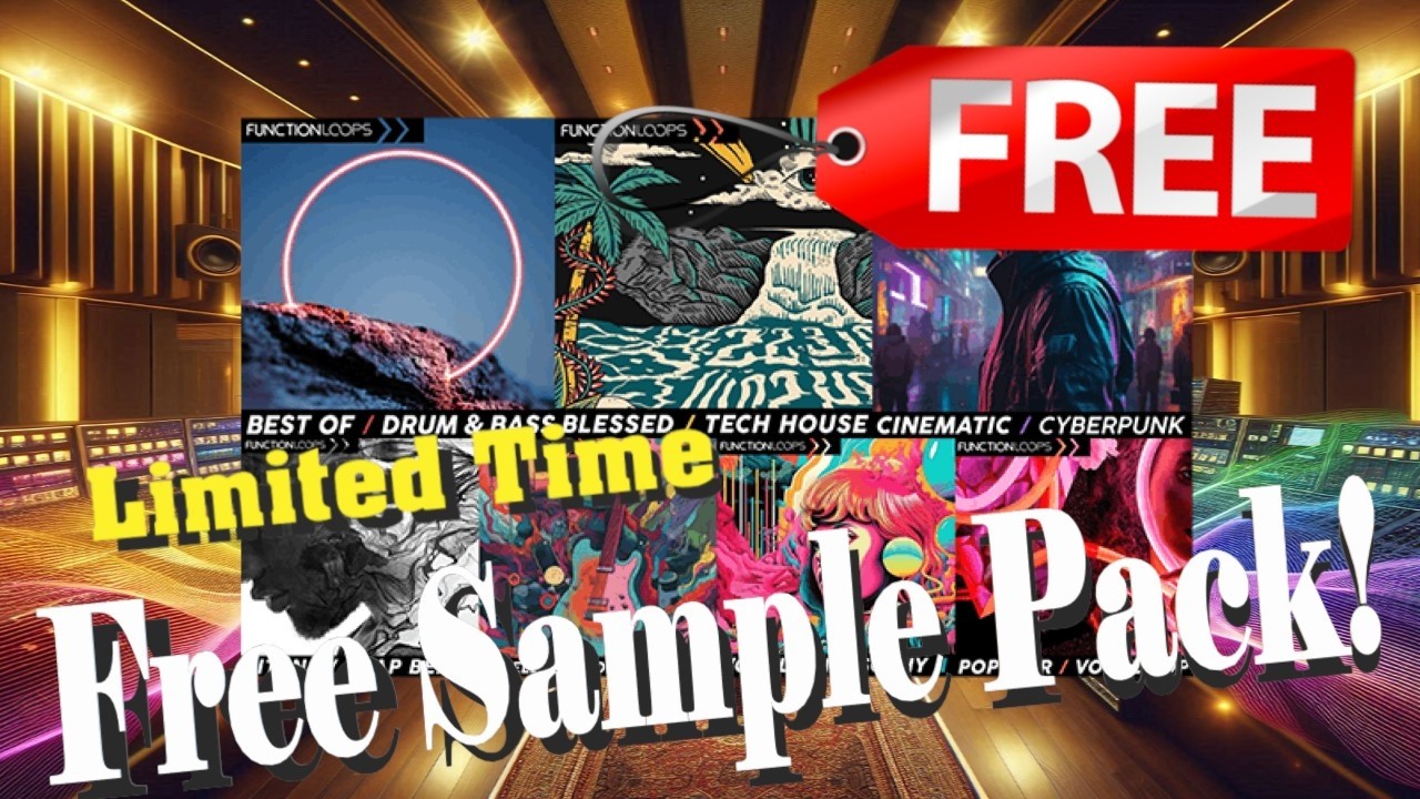 【Limited Time Free!】Awesome! $135→$0! 1500+ Sounds! Function Loops ' GREAT  7 Sample Packs!