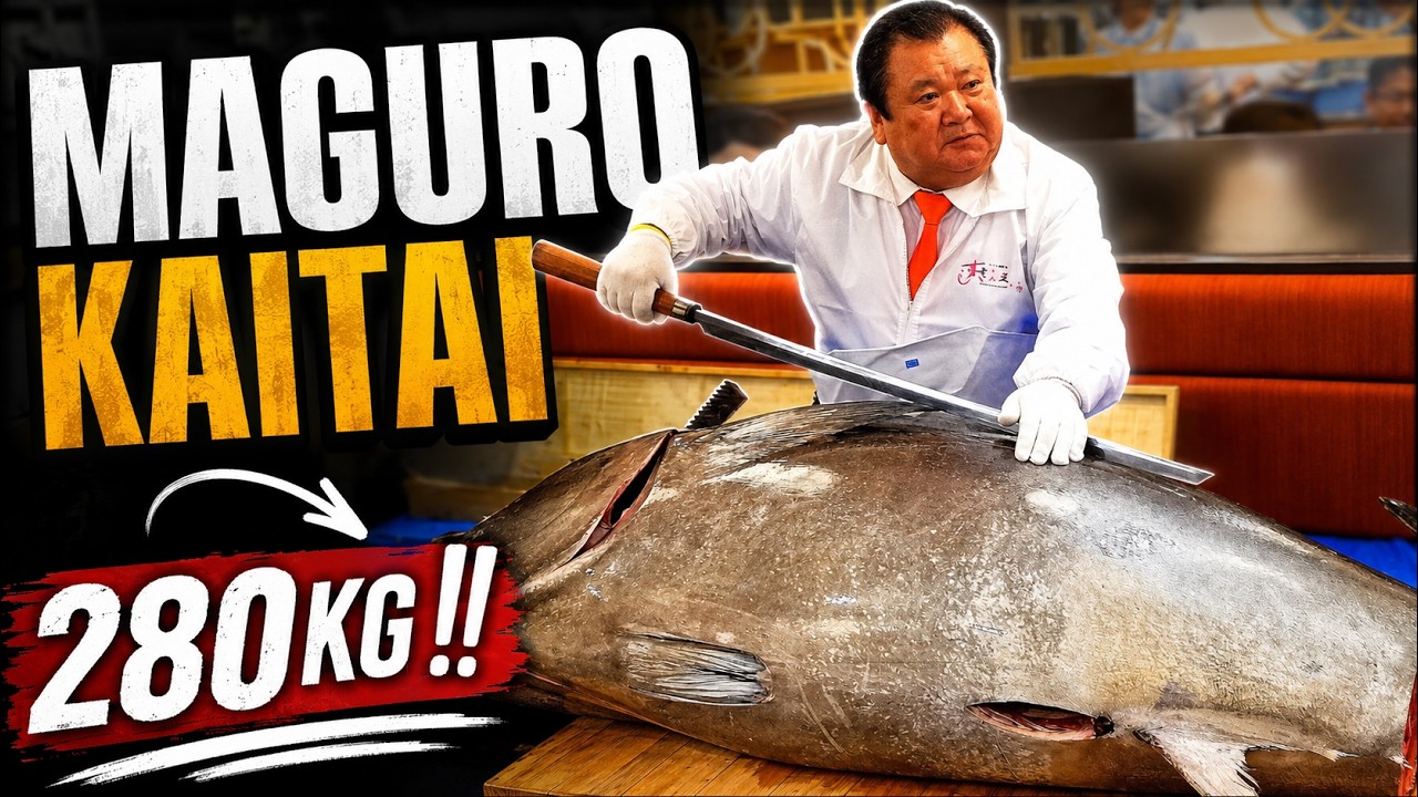280KG!! TAGLIO TONNO BESTIALE!!! - Vivi Giappone
