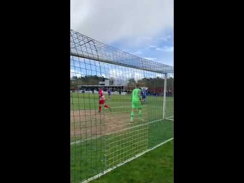 one of Frankie Merrifield’s penalties / Bishop's Stortford FC vs Folkestone Invicta FC