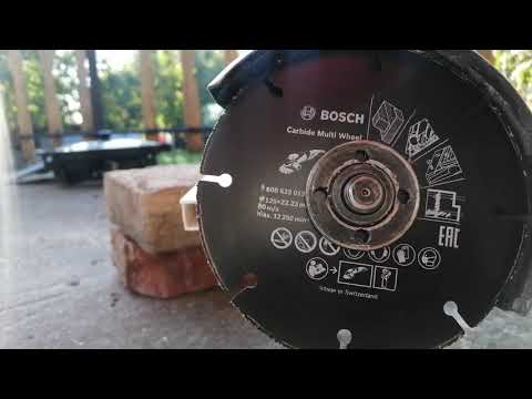 Cutting Hard Plastic Like A Boss With A Bosch Carbide Multi Wheel On A Hyundai 125 mm Angle Grinder