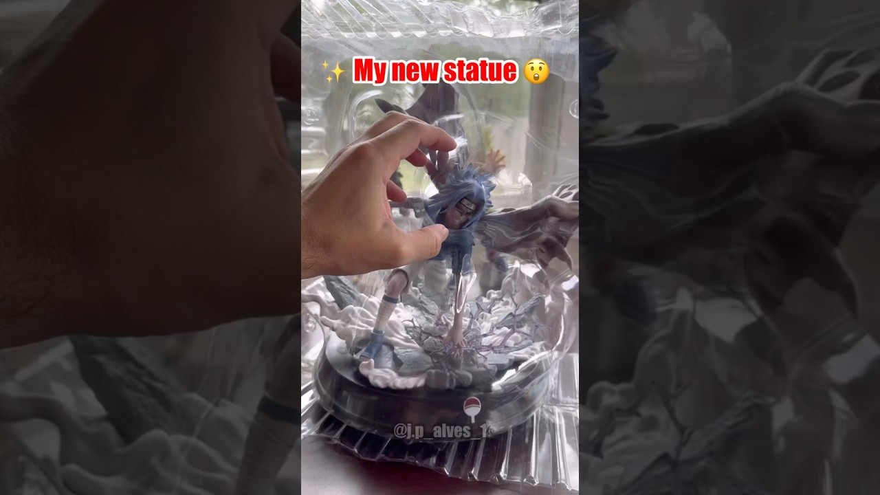 My New Statue “ Sasuke Uchiha “ from Naruto 😍#anime #statue #sasuke #figure #manga #shorts