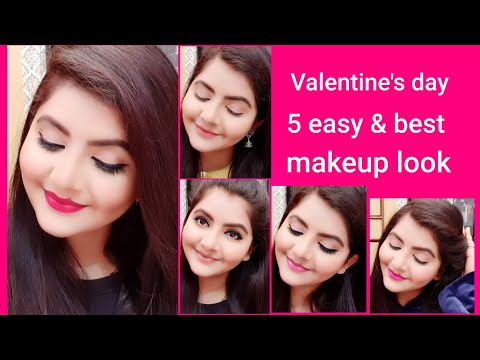 5 easy & best makeup look for Valentine's day| RARA | 14 February 2020 classic Makeup look | Video