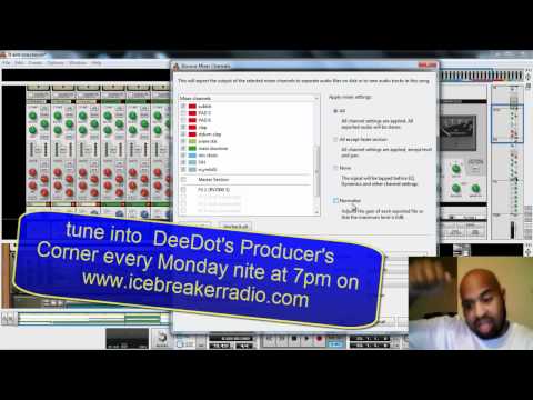 Producers Corner Vid Tut 7: Reason 6 - Bounce Mixer Channels