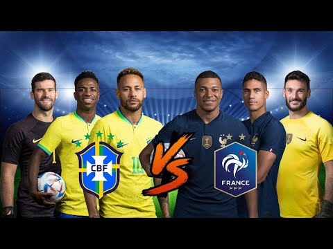 BRAZIL🆚 FRANCE 🔥11v11🔥 LONG VS (Neymar,Mbappe,Vinicius jr)