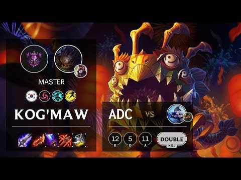 Kog'Maw ADC vs Ashe - KR Master Patch 10.13