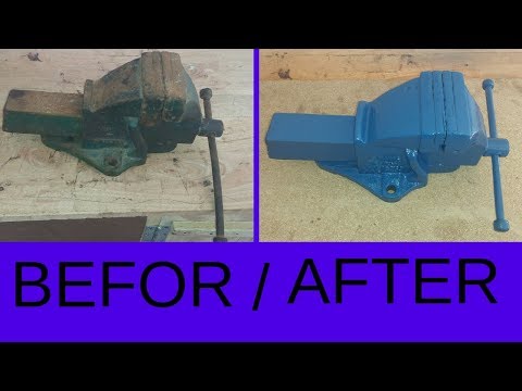 rusty deadlocked vice and vise restoration random tools