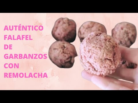 AUTÉNTICO FALAFEL DE GARBANZOS CON REMOLACHA | VEGANO | RECETA VEGANA ÁRABE DESEADA POR LOS VEGANOS