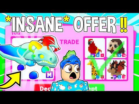 Trading My *MEGA FROST DRAGON* In Adopt Me !! Roblox Adopt Me Trading Proof (RICH FLEX BATTLE)
