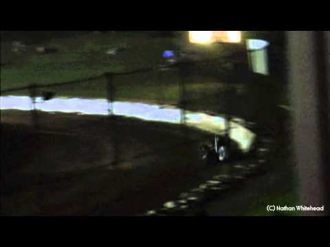 Jay Hall Big Crash - Sydney Speedway 5-11-11