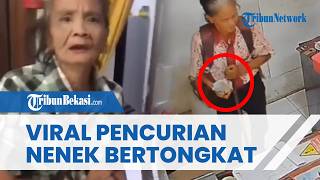 DETIK-DETIK Nenek Bertongkat Curi Uang dan HP di Depok, Ternyata Sudah Berkali-kali Mencuri
