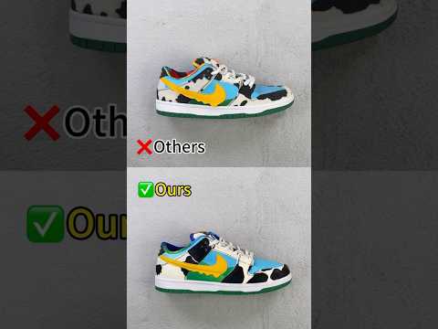 Real Vs Fake Ben & Jerry Chunky Dunky Nike SB Dunk #shorts #sneakerhead #viral