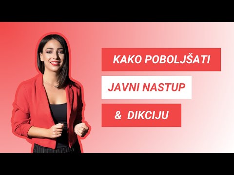 Kako poboljšati Javni nastup i dikciju 🧐 Janja Jovanović