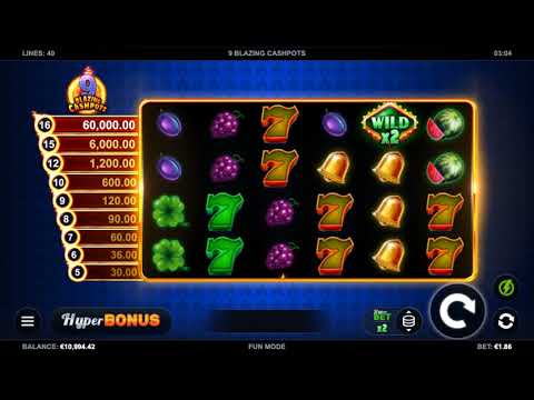 9 Blazing Cashpots – Video Gameplay