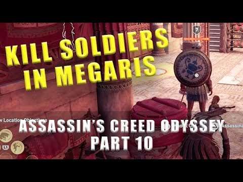 Assassin's Creed Odyssey kill 20 Athenian soldiers in Megaris - Kassandra walkthrough part 10