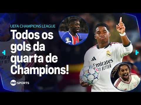 SHOW DE ENDRICK, ATROPELO DO PSG E MAIS GOLAÇOS! VEJA TODOS 46 GOLS DO DIA NA CHAMPIONS (14/10/2026)