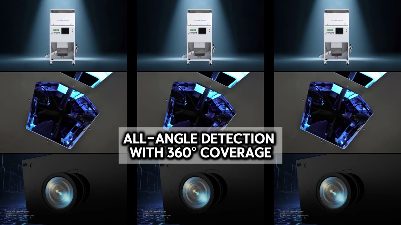 Live Coffee Bean Defect Test | QuadEye 360 AI at World of Coffee Dubai 2026